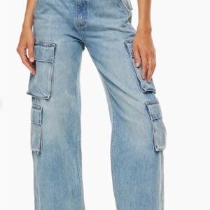 Denim Forum Millie 90s Light Cargo Jeans